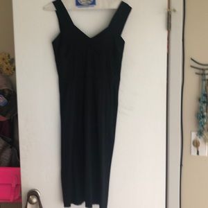 Prada black silk slip dress
